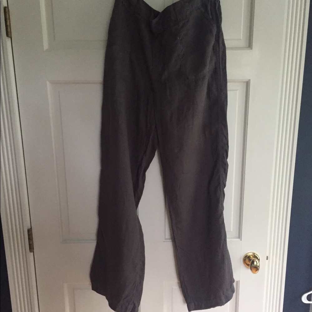 Casalon Size L Wide Leg linen pant